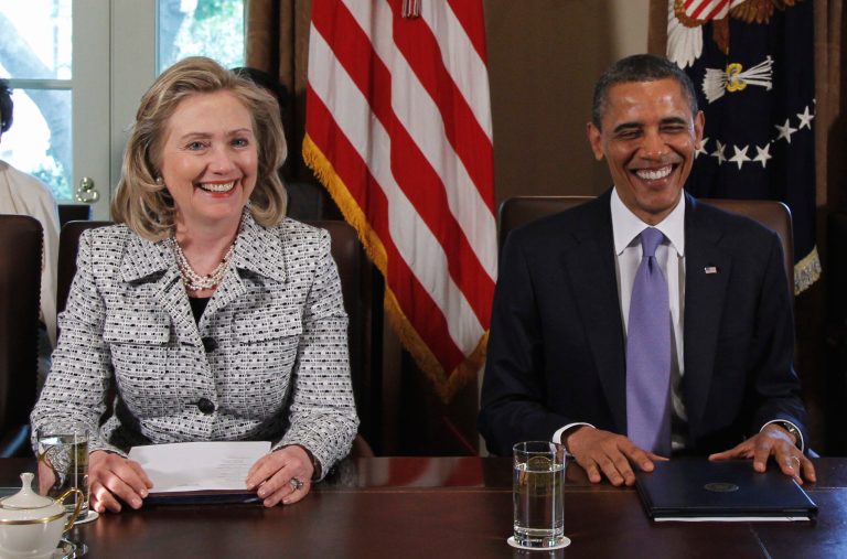 The narrative goes that 2008-era acrimony between President Obama and Hillary Clinton has not faded, and that Obama would rather see a Republican follow him into the White House than Clinton. (AP Photo)