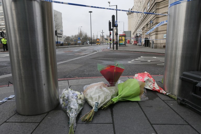 A 75-year-old man injured in the attack on Westminster Bridge has died of his wounds. (AP Photo/Tim Ireland)