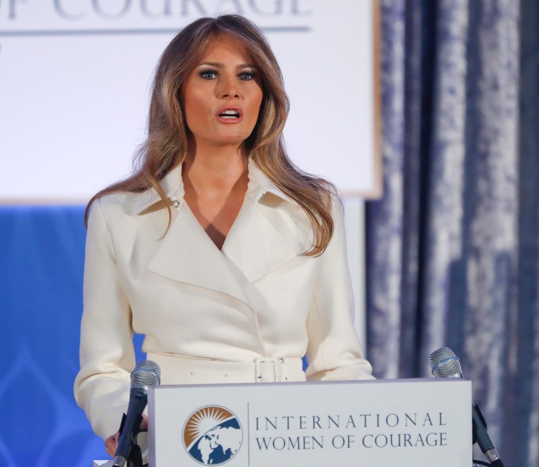 Melania Trump may be able to help American feminists understand their own privilege. (AP Photo/Pablo Martinez Monsivais)
