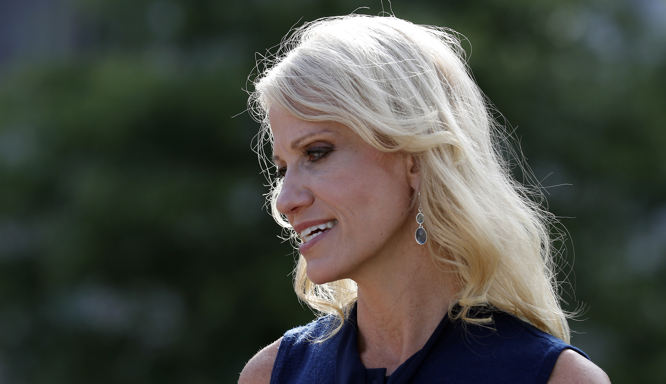 Kellyanne Conway says she wouldn’t meet with people offering dirt on political opponents