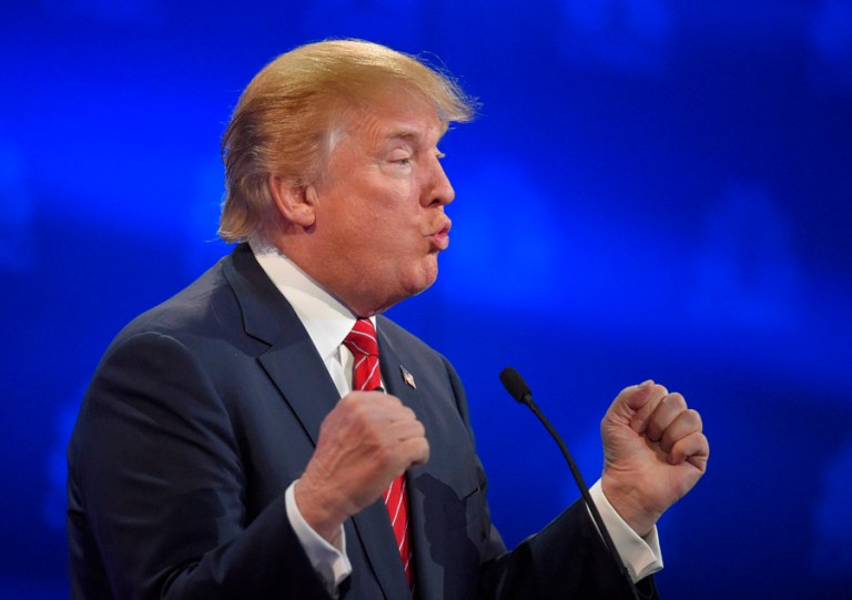 Trump's overwhelming victory in the Northern Mariana Islands marks the eighth state or U.S. territory where the New York billionaire has secured a majority of the available delegates, making him the only candidate to satisfy the RNC's little-known Rule 40(b). (AP Photo/Mark J. Terrill, File)