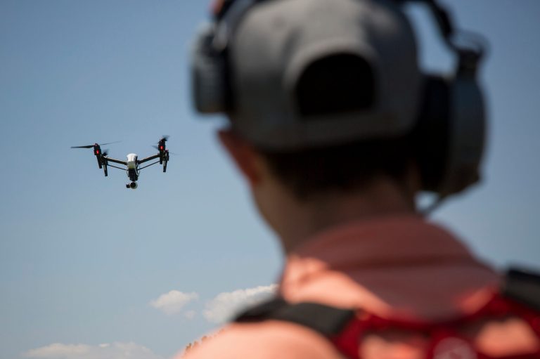Despite warnings by the FAA, news reports of airplanes having close calls with drones are becoming increasingly common in recent years.Â (Michael Nagle/Bloomberg)