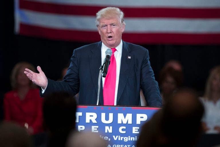 "Hillary Clinton knew everything that was going on. She knew it's a rigged system [and] that Bernie Sanders never had a chance," Donald Trump claimed. (AP Photo)