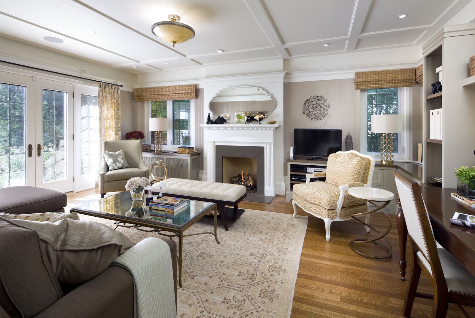 Century-old living room gets modern twist