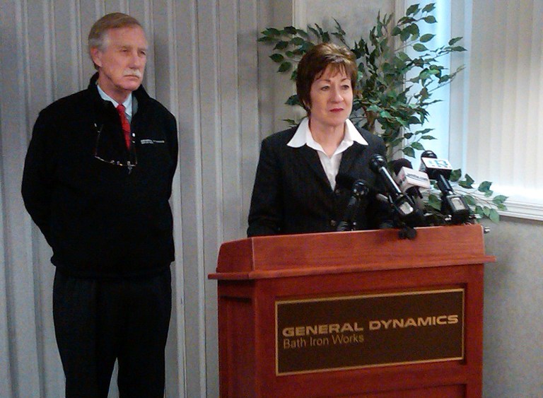 Hundreds of Maine businesses are calling on U.S. Sens. Susan Collins and Angus King to support new standards proposed by the Environmental Protection Agency for power plants. (AP Photo/Glenn Adams)