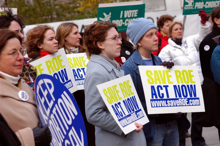 The Roe v. Wade decision allows states to pass restrictions on abortions, however, and in recent years GOP-controlled state legislatures have passed a number of new laws on the procedure. (Photo by William Thomas Cain/Getty Images)