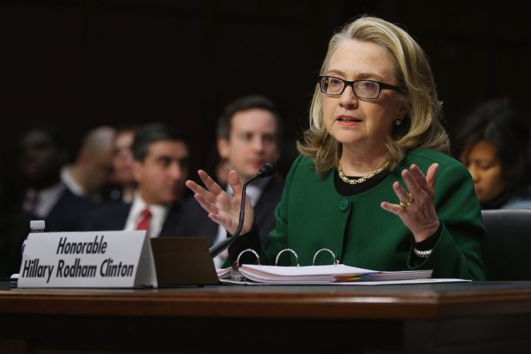 Judicial Watch, which has filed dozens of FOIA requests related to Clinton's time as secretary of state, forced the release of documents that showed intelligence officials quickly knew the 2012 terror attack on a U.S. consulate in Benghazi was premeditated. (Getty Image)