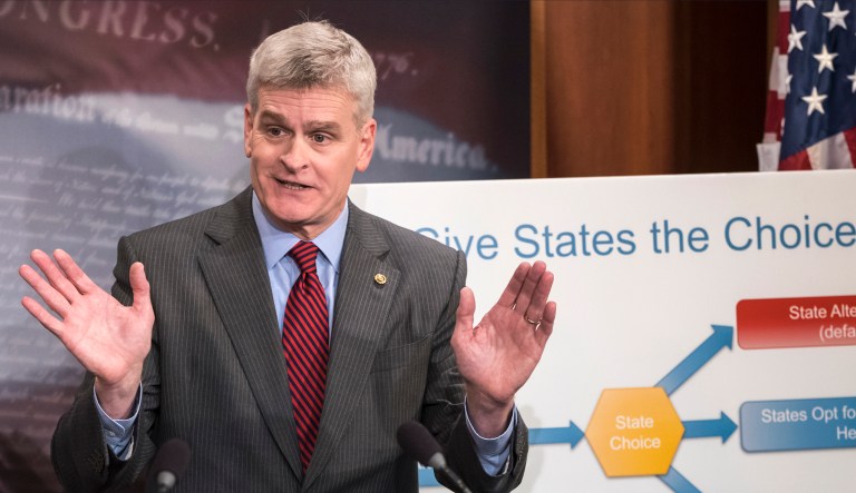 Sen. Bill Cassidy, R-La., has been a major proponent of taking funding from Obamacare and transferring it to states so they can set up their own healthcare systems. (AP Photo/J. Scott Applewhite, File)