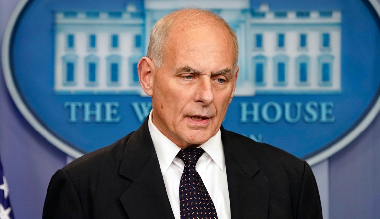 "Well, I think the guy ought to go to hell. I just hope he enjoys the liberties and the lifestyle that we have fought for," John Kelly told a radio show.