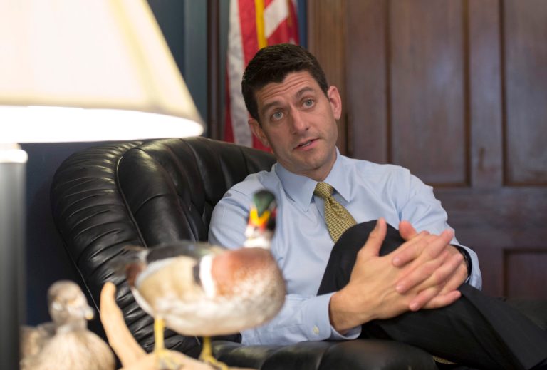 Rep. Paul Ryan, who has been working on the plan with a few other committee leaders, presented the framework to Republicans Wednesday afternoon in a closed-door meeting, one day before the Supreme Court could issue its ruling in the closely watched case. (AP Photo)