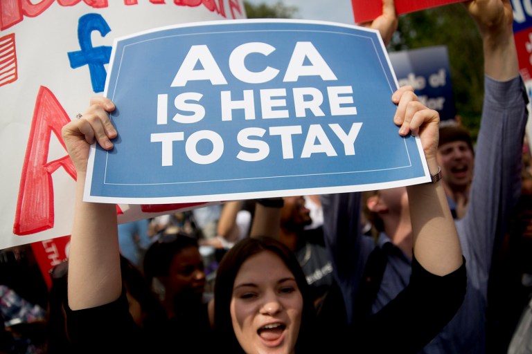 A new poll says most people don't want Congress to repeal Obamacare without a replacement ready to go. (Andrew Harrer/Bloomberg)