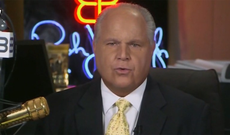 Rush Limbaugh claims media have a 
