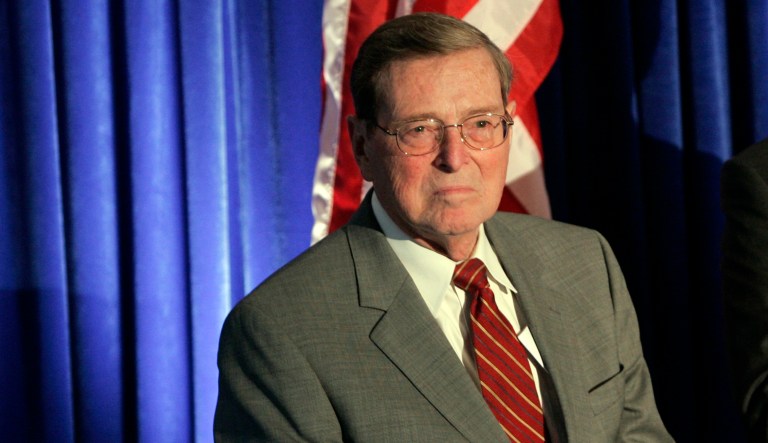 Pete Domenici had been a key figure as chairman of both the Senate Budget and Energy and Natural Resources committees. (AP Photos/Susan Walsh)