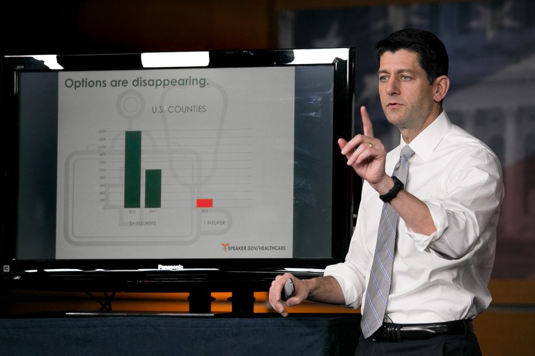 House Speaker Paul Ryan argued Thursday that the controversial GOP healthcare bill is 