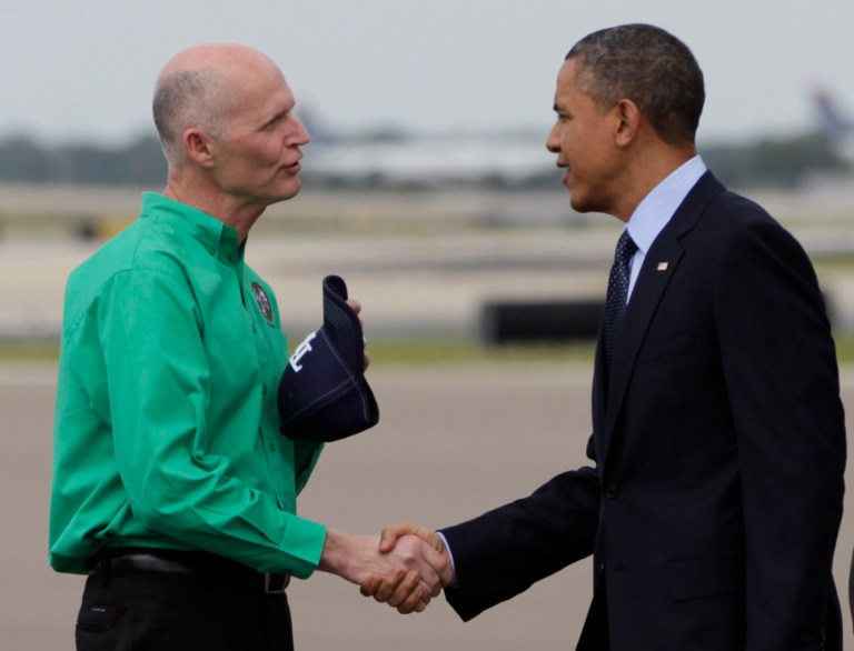 President Obama told Scott he expected the Centers for Disease Control and Prevention to award Florida $5.6 million on top of the $2 million already earmarked for the Sunshine State. (AP Photo)