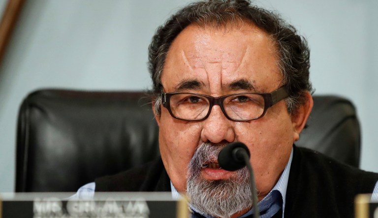 The employee left her post in Grijalva's office after three months on the job. (AP Photo/Alex Brandon)