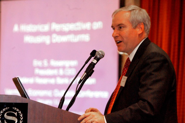 Boston Fed president says the central bank should plan to raise interest rates every other meeting this year. (AP Photo/Toby Talbot)