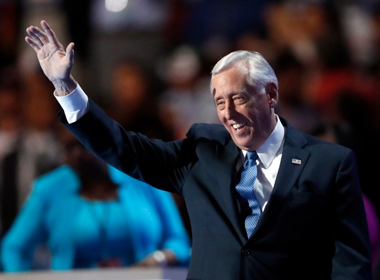 Rep. Steny Hoyer didn't say that he was going to boycott the inauguration, as several other Democrats have decided to do. (AP Photo/Paul Sancya)