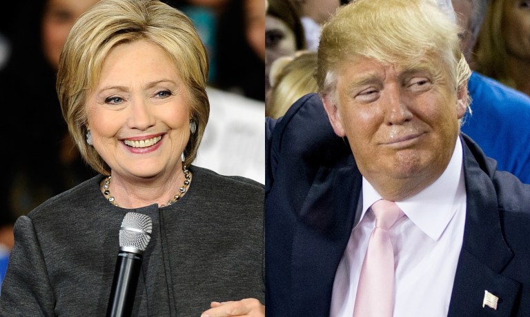 The poll showed Clinton's advantage over Donald Trump slightly exceeded the poll's 3.7-percentage-point margin of error, meaning the race in the Garden State is nearly as close as can be. (AP Photos)