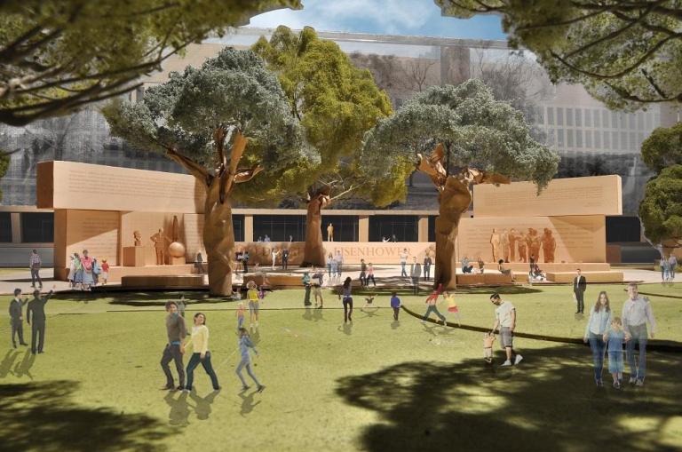 Experts: Ike memorial design process bucks history