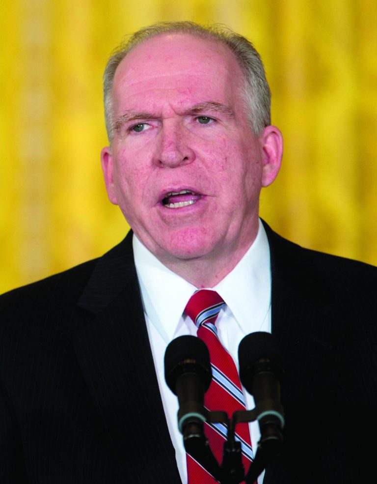 Deputy National Security Adviser for Homeland Security and Counterterrorism, John Brennan, President Barack Obama's choice for CIA director, speaks in the East Room of the White House in Washington, Monday, Jan. 7, 2013, where the president Barack Obama made the announcement. (AP Photo/Carolyn Kaster)