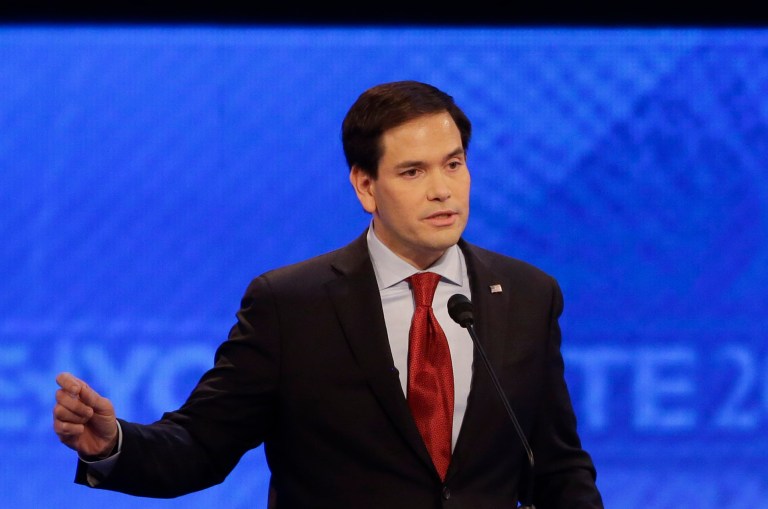Rubio was trying to make the point that the problem with Obama wasn't competence, but ideology. (AP Photo/David Goldman)