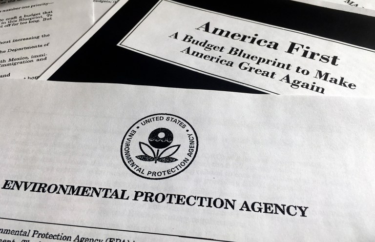 The letter comes amid many green groups launching campaigns to prod lawmakers not to approve Trump's budget. (AP Photo/Jon Elswick)