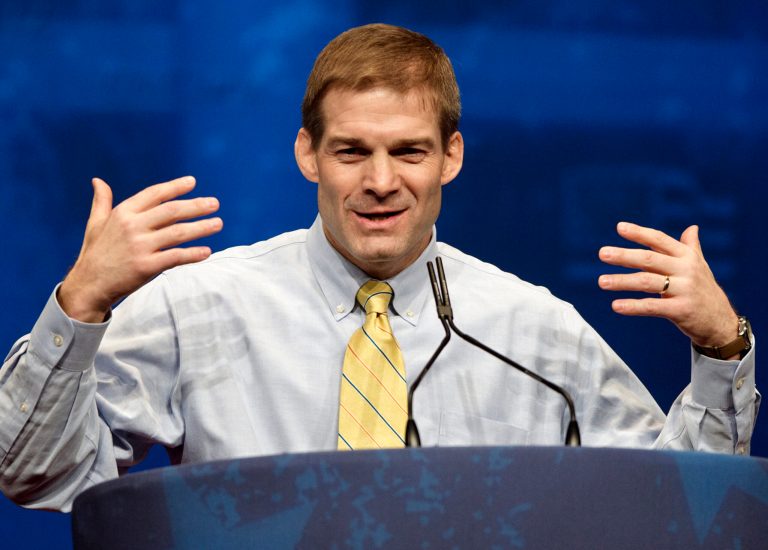   FILE - In this Feb. 9, 2012 file photo, Rep. Jim Jordan, R-Ohio, chair of the Republican Study Committee addresses the Conservative Political Action Conference (CPAC) in Washington. Rep. Jim Jordan, R-Ohio, a veteran House conservative leader, took a more measured tone but said he would vote against a compromise raising tax rates. âTax increases are not conducive to growing economies and creating jobs,â Jordan said last week. (AP Photo/J. Scott Applewhite)  