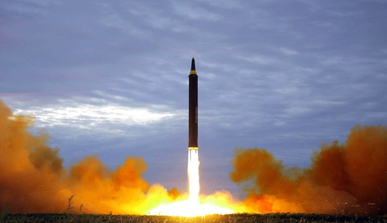 North Korea has conducted multiple missile tests this summer. (Korean Central News Agency/Korea News Service via AP, File)