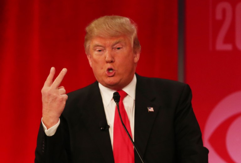 Republican presidential candidate, businessman Donald Trump suggested two judges Obama should nominate to replace Antonin Scalia on the Supreme Court. (AP Photo/John Bazemore)