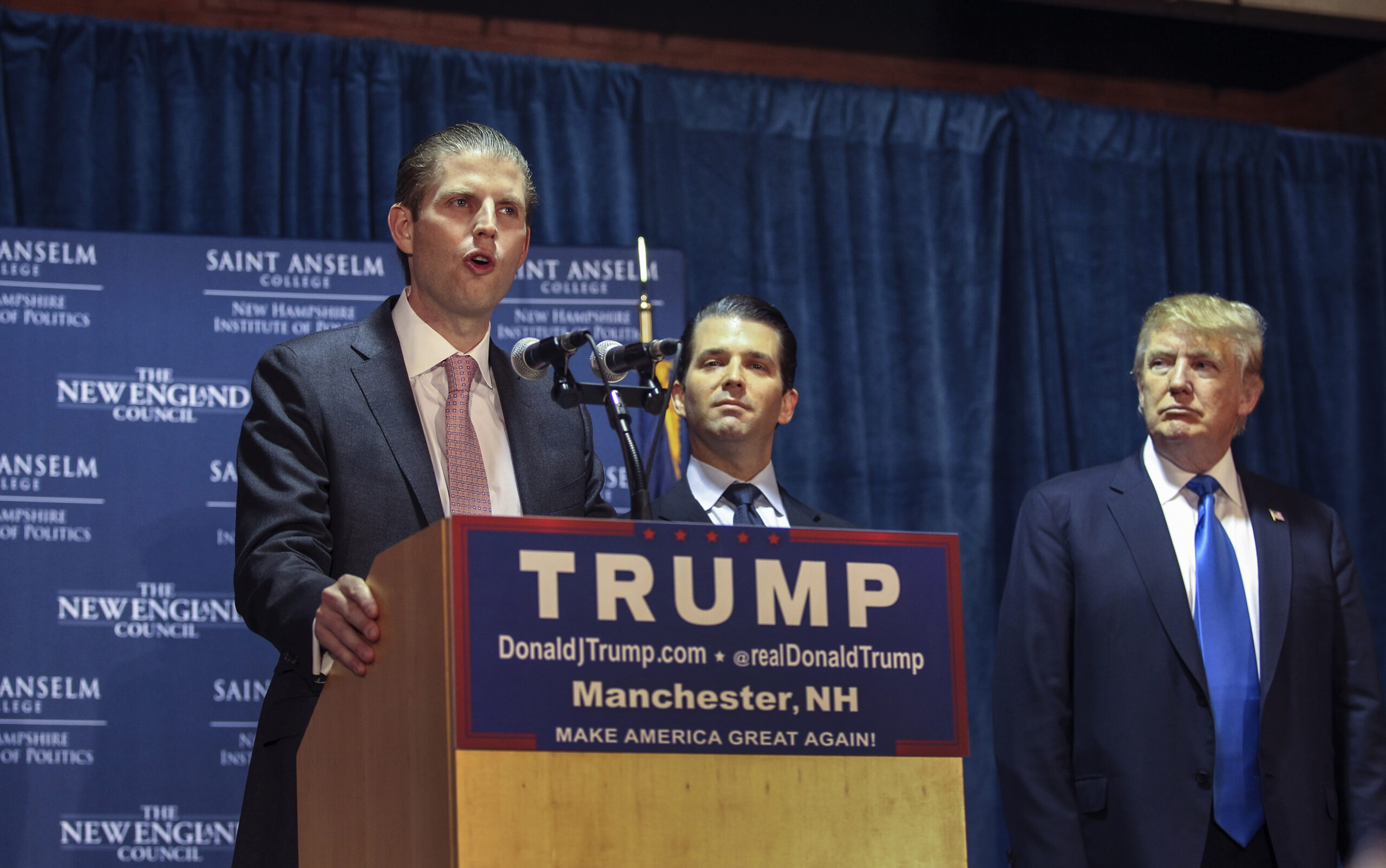 Tired Trump invites his sons to speak at his rally in N.H.