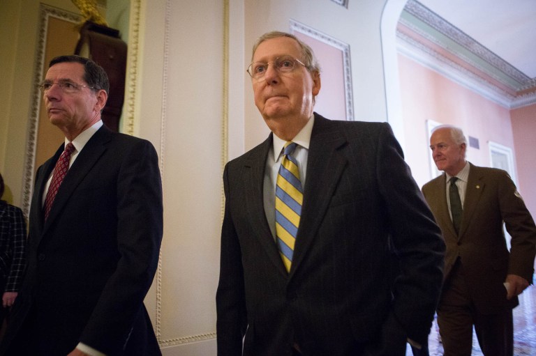 Senate Majority Leader Mitch McConnell, R-Ky., said Tuesday the Senate would soon turn to some of the one dozen appropriations measures needed to fund the federal government. (Graeme Jennings/Washington Examiner)