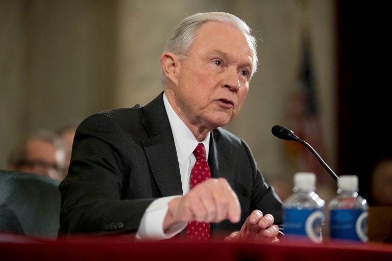 Democrats have said Sessions perjured himself by not saying he had met twice with the Russian ambassador last year. (AP Photo/Andrew Harnik)