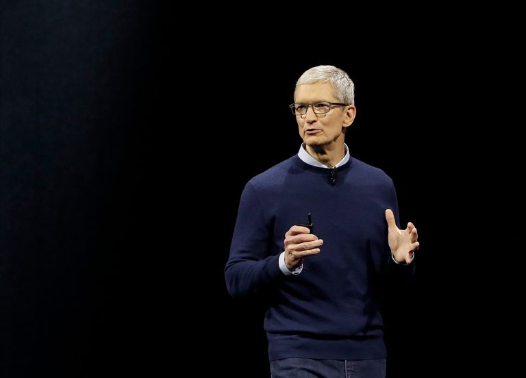 This isn't about Cook's personal security, it's about Apple's proprietary security. (AP Photo/Marcio Jose Sanchez, File)