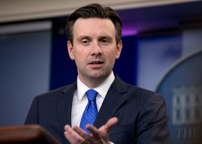 Josh Earnest dodged a question on whether the most recent releases mean President Obama will move forward with an executive action to close Guantanamo Bay. (AP Photo)