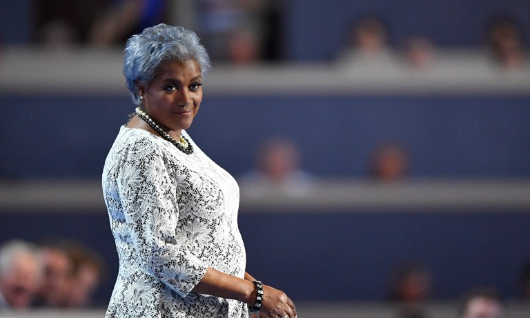 President Obama still thinks Democratic National Committee Chairwoman Donna Brazile is doing a good job, despite the news Monday that she was ousted from her commentator job at CNN for leaking questions to Hillary Clinton. (AP Photo/Mark J. Terrill)