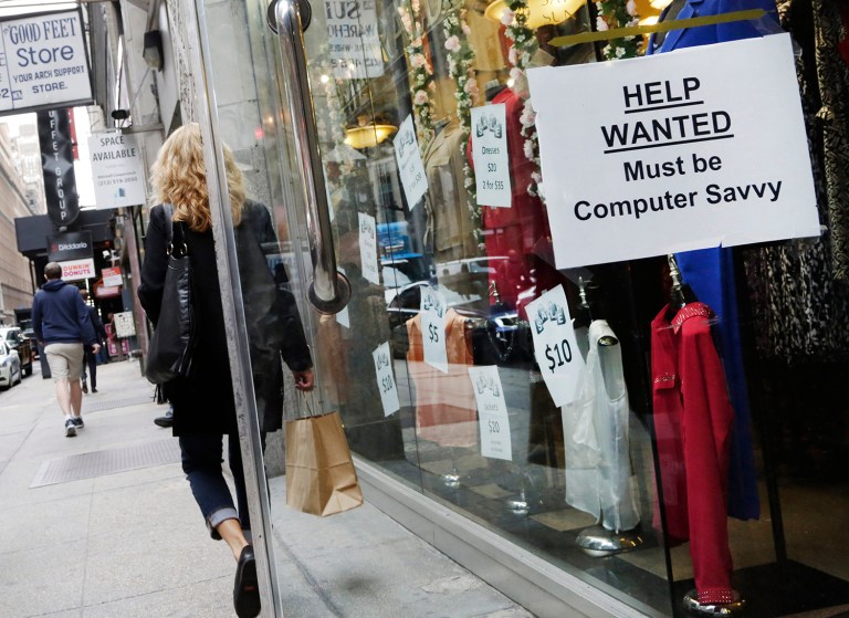 The relatively weak December job growth was not the major story. (AP Photo/Mark Lennihan, File)