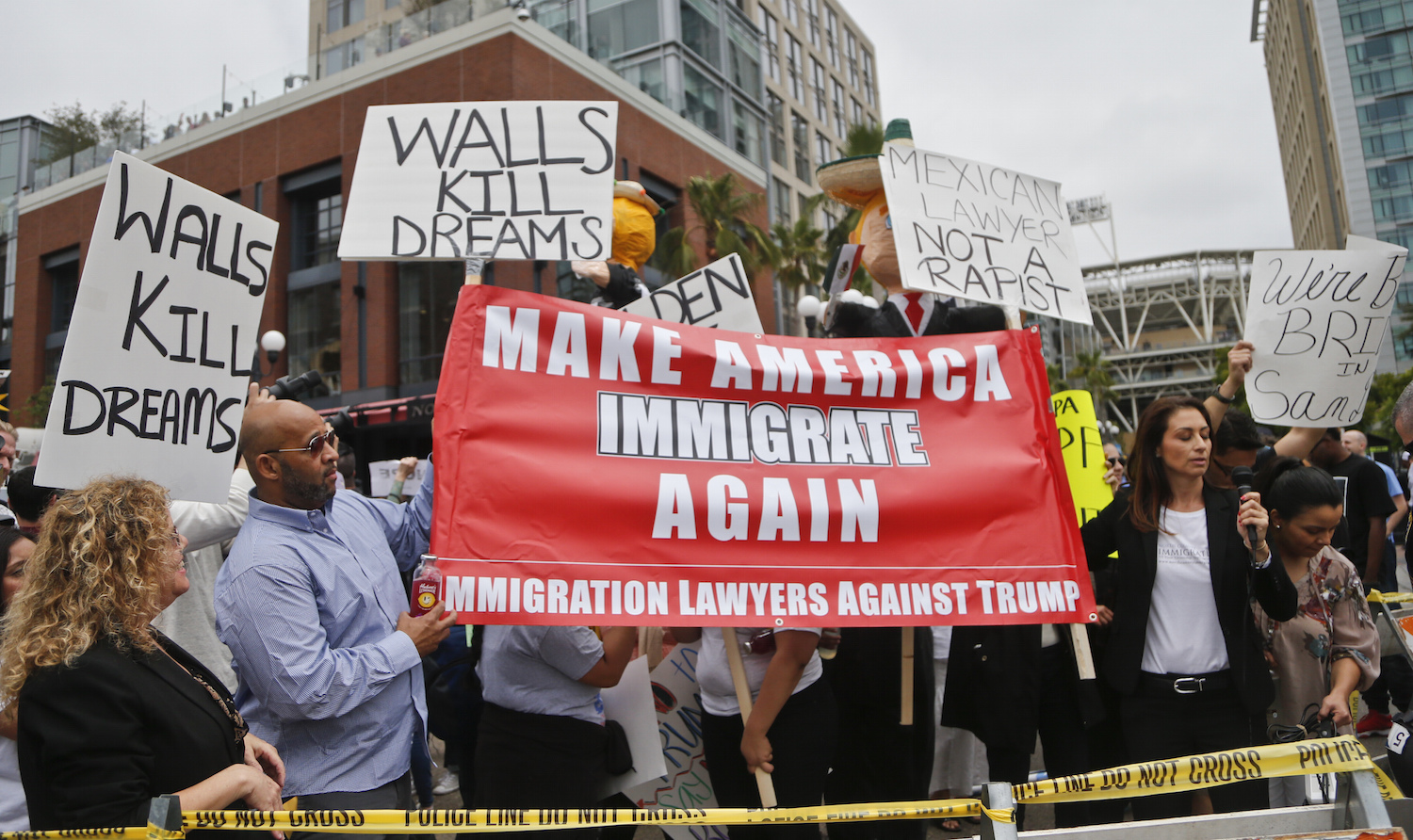 Conway seeks to appease Trump GOP immigration critics