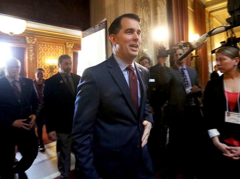 After Gov. Scott Walker has repeatedly denied interest in being labor secretary, Trump is going to have to look elsewhere. (John Hart/Wisconsin State Journal via AP)