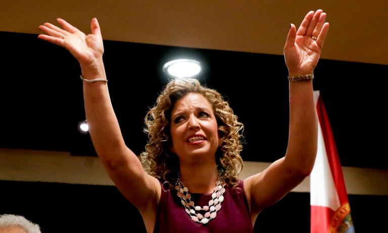 Debbie Wasserman Schultz has been endorsed by President Obama and Vice President Joe Biden, with the latter headlining a Florida fundraiser for her on Friday. (AP Photo/Matt Slocum)
