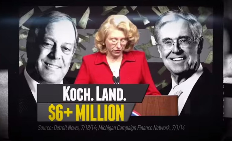 The League of Conservation Voters is one of the environmental groups running ads against candidates like Terri Lynn Land. (Courtesy LCV)