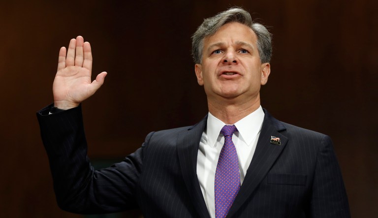Christopher Wray is a former high-ranking official in George W. Bush's Justice Department. (AP Photo/Pablo Martinez Monsivais)