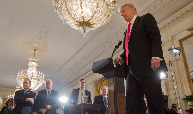 Trump's style has led to an acute staffing problem and to high-profile infighting in the White House. (AP Photo/Pablo Martinez Monsivais)