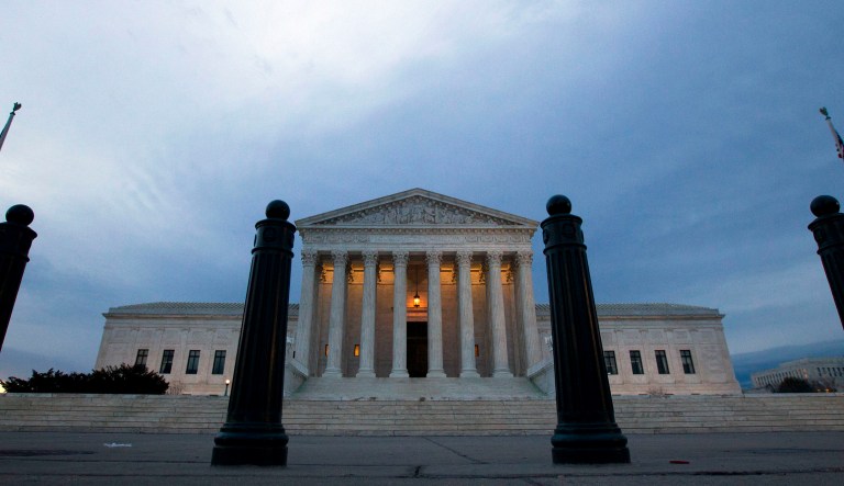 In this 2017 file photo, the Supreme Court is seen in the morning in Washington, D.C. Many believe the legal fight over the Deferred Action for Childhood Arrivals program is headed toward the high court, and could be an issue the justices take up in their next term. (AP Photo/Jose Luis Magana, File)