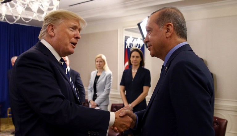 Erdogan referred to Trump as "my dear friend Donald."