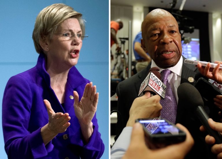 Sen. Elizabeth Warren of Massachusetts and Rep. Elijah Cummings of Maryland wrote a letter to Commodity Futures Trading Commission Commissioner J. Christopher Giancarlo Friday asking him to explain potential conflicts of interest arising from his previous career in the industry he now regulators. (AP Photo)