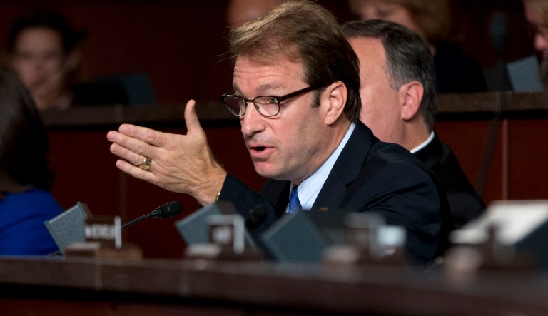 Rep. Peter Roskam, R-Ill., has taken a first step to ending abuses of privacy by introducing H.R. 4916, the Preventing IRS Abuse and Protecting Free Speech Act. (AP Photo/Carolyn Kaster)