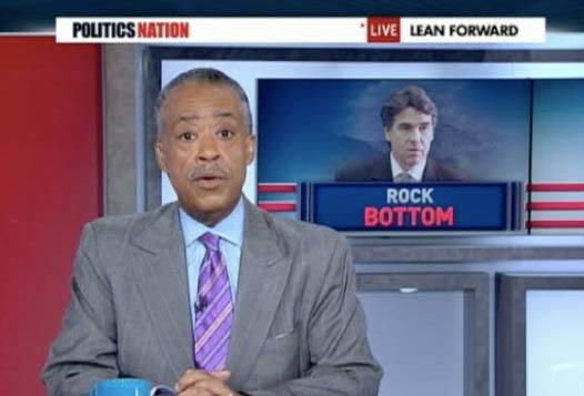 Al Sharpton: Perry’s rock a ‘macaca’ moment