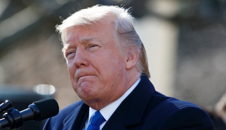 The partial government shutdown over the weekend has not helped President Trump's popularity, especially, but not surprisingly, among Democrats. (AP Photo/Evan Vucci)