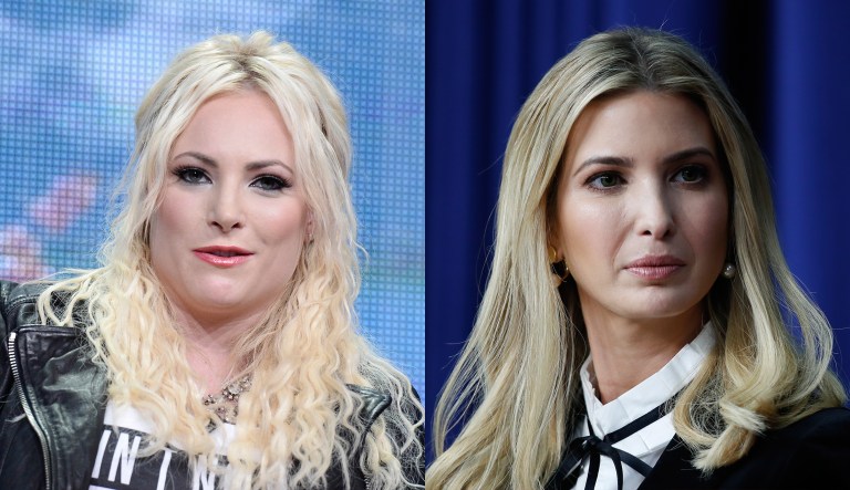 Meghan McCain, daughter of Sen. John McCain, R-Ariz., criticized first daughter Ivanka Trump for calling questions about her father's sexual conduct 